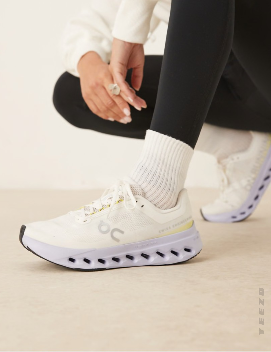 Tênis On Cloudsurfer Next 'Ivory | Nimbus' Feminino