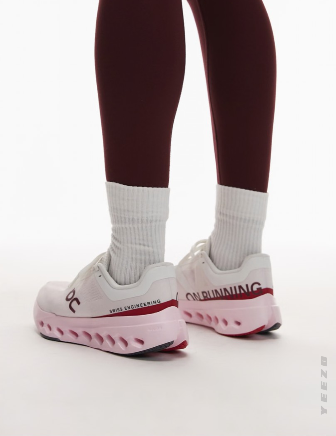 Tênis On Cloudsurfer Next 'Ivory | Peony' Feminino