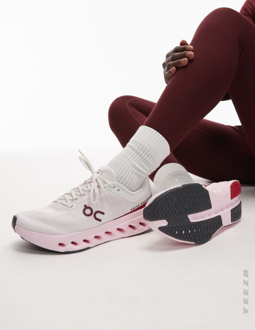 Tênis On Cloudsurfer Next 'Ivory | Peony' Feminino
