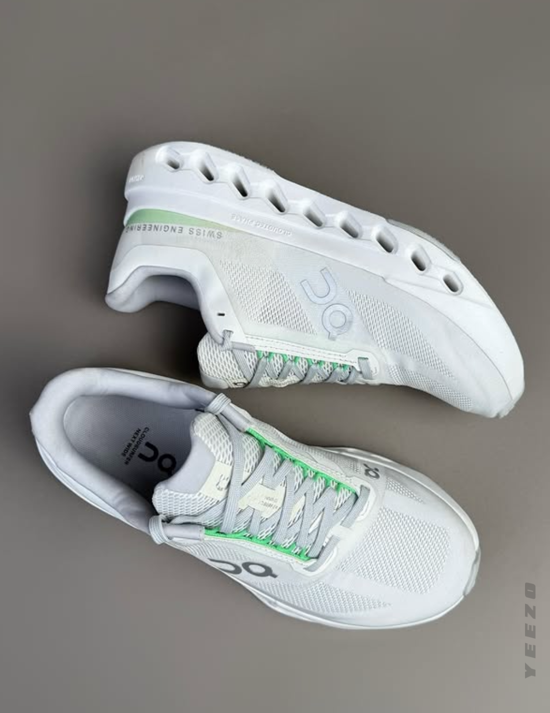 Tênis On Cloudsurfer Next 'Branco cinza e verde suave' feminino